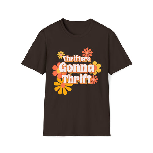 Thrifters Gonna Thrift Retro Vintage Graphic Daisy T-Shirt