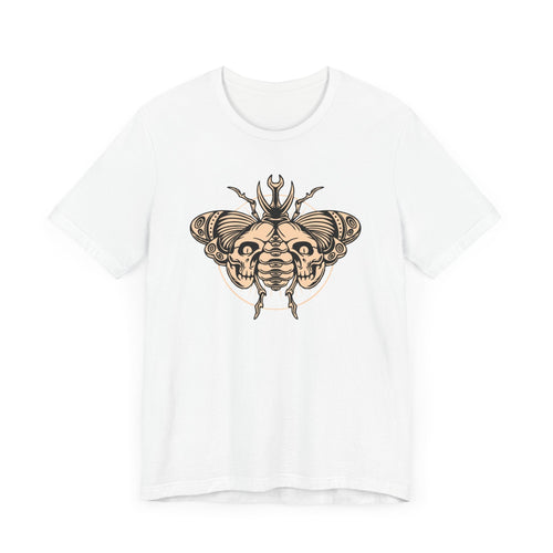 Death Beetle Skull T-Shirt | Gothic Tattoo-Inspired Tee