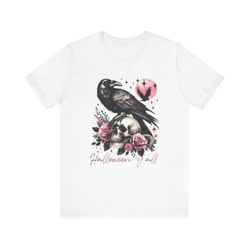 Halloween Y'all T-Shirt | Fun & Festive Raven Halloween Tee