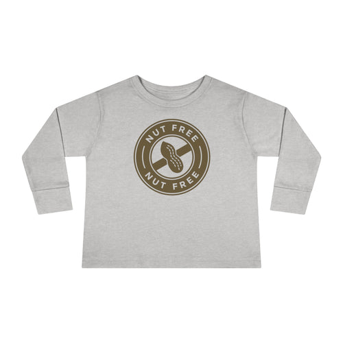 Nut Free' Allergy Alert | Toddler Long Sleeve T-Shirt