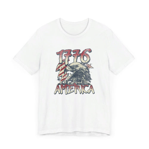 1776 Retro American Patriot T-Shirt | USA Eagle Gift