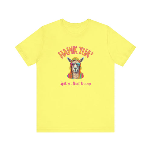 Hawk Tua Funny Parody T-Shirt | Llama Spit Edition