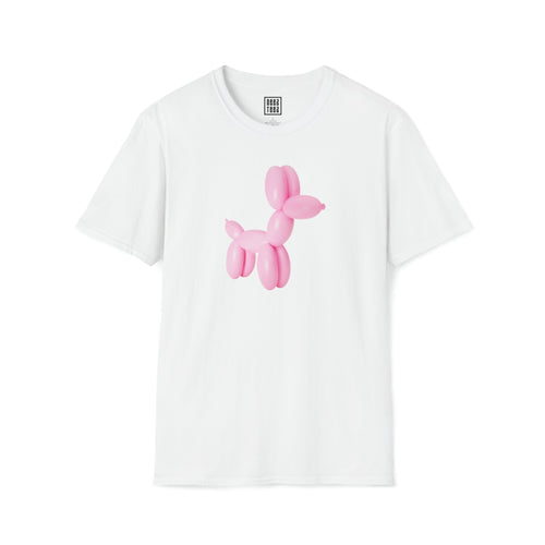 Pink Twisted Ballon Dog Graphic T-Shirt