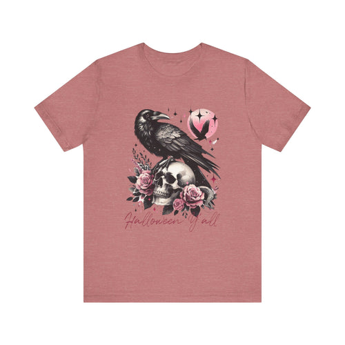 Halloween Y'all T-Shirt | Fun & Festive Raven Halloween Tee