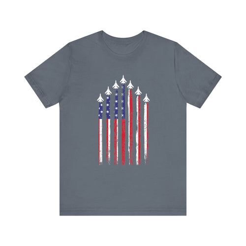 Military Honor T-Shirt | Jet Formation USA Tee | Gift for Airmen