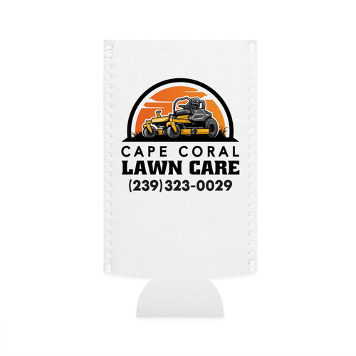 Slim Can Cooler - Cape Coral Lawn Care Custom Brand Design