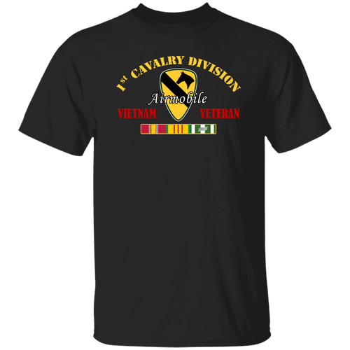 1st Cavalry Division Vietnam Veteran T-Shirt Airmobile