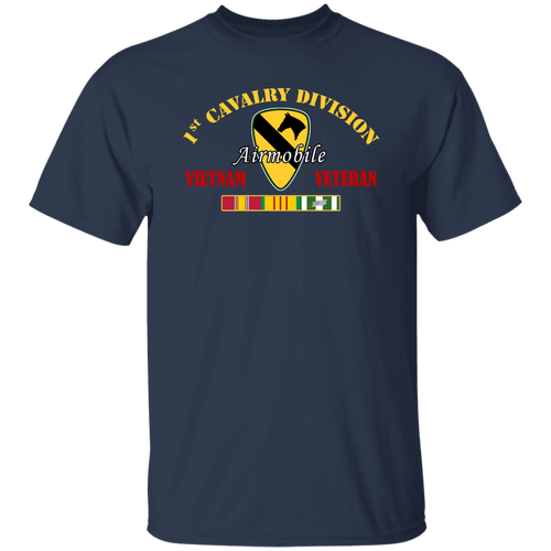 1st Cavalry Division Vietnam Veteran T-Shirt Airmobile