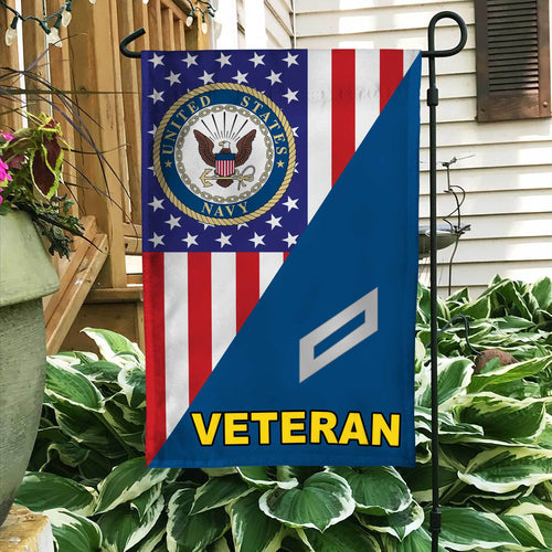 US. Navy Chief Petty Officer Veteran Garden Flag