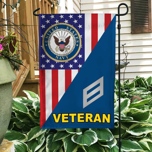 US. Navy Chief Petty Officer Veteran Garden Flag