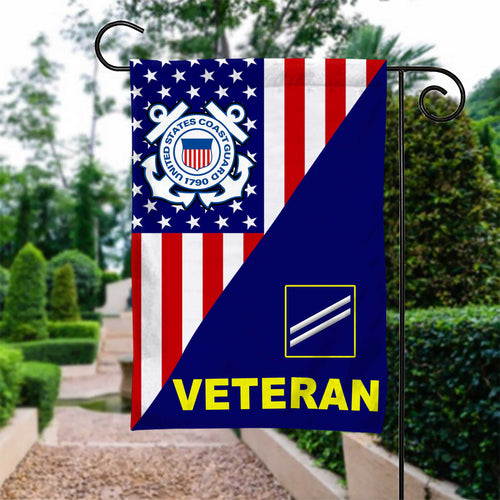 Coast Guard Ranks Veteran Garden Flag 2