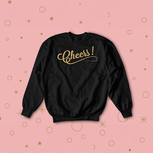 Toast of the Town | "Cheers!" Celebratory Graphic Unisex Crewneck Sweatshirt