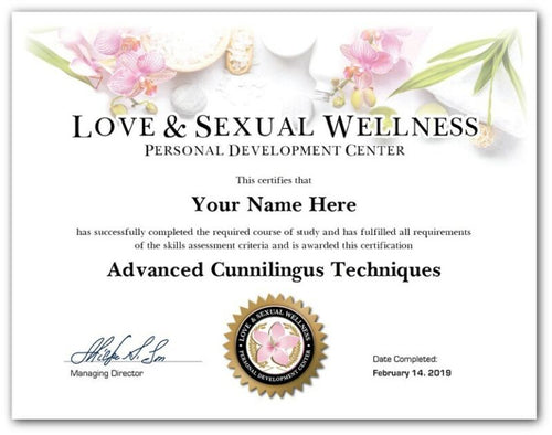 Oral Sex Certificate /Diploma - College Dorm Garage Man Cave Office Bedroom Gift